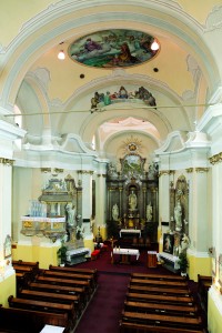 interiér Kostola sv. Klimenta zo spodného chórusa