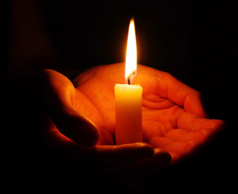 burning candle