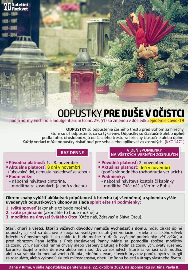 odpustky saletini
