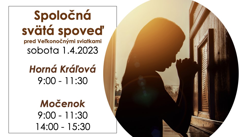 svätá spoved Močenok 2023