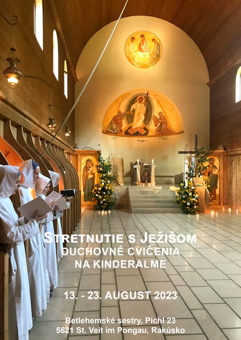 Duchovné cvičenia pre dievčatá u Betlehemských sestier v Rakúsku – plagát