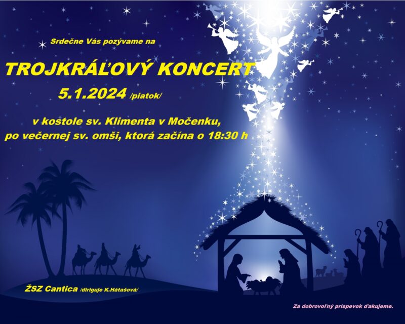 Trojkráľový plagát Močenok 2024