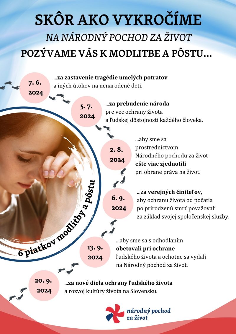 Národný pochod za život – duchovná príprava