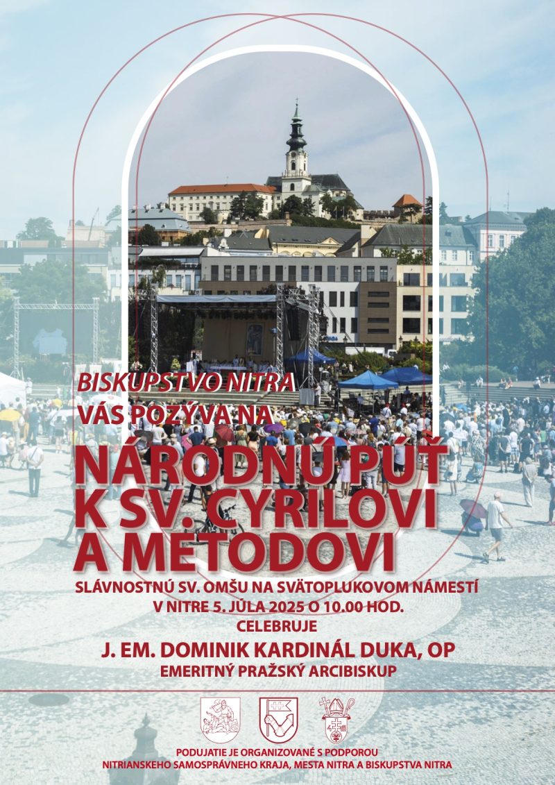 Plagát – Národná cyrilometodská púť v Nitre 2025