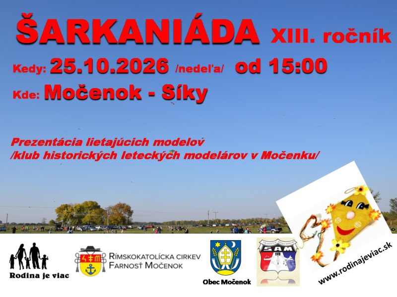 šarkaniáda 2026plagát